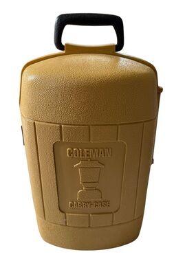 Vintage Coleman Lantern Clamshell Yellow Hard Plastic Carry Case Only 3/78